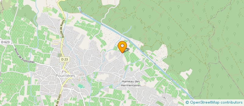 localisation de l'entreprise MONBROQ LOCATION  POURRIERES