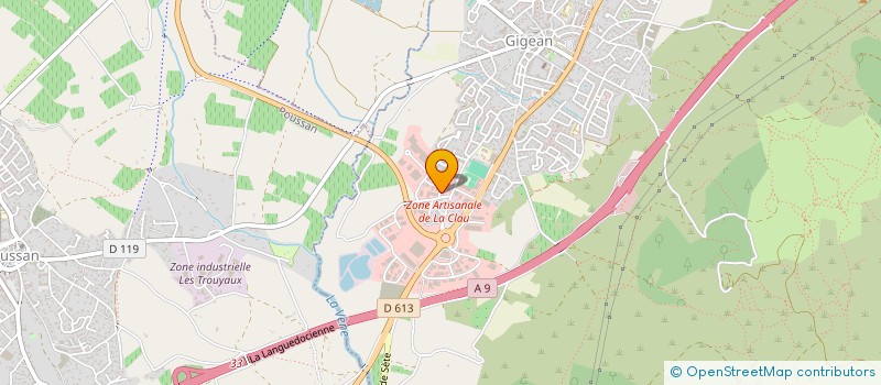 localisation de l'entreprise MONBUREAUPRO  GIGEAN