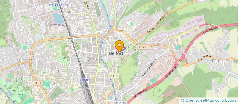 localisation de l'entreprise MONCAFE  BELFORT