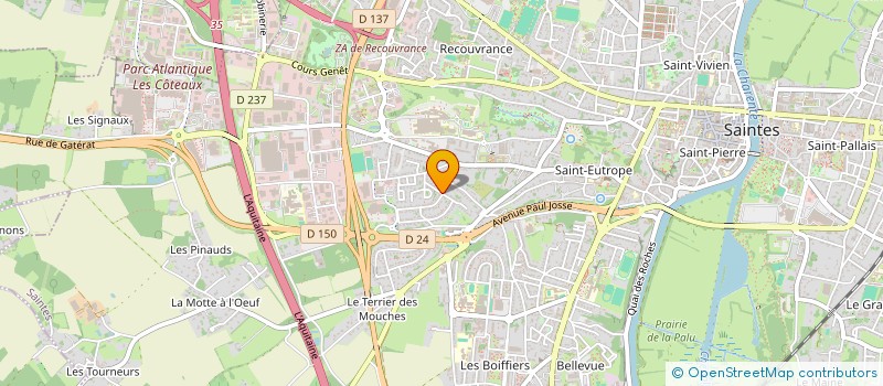 localisation de l'entreprise MONCANBEL  SAINTES