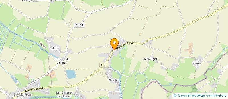 localisation de l'entreprise MONCAP  BENET