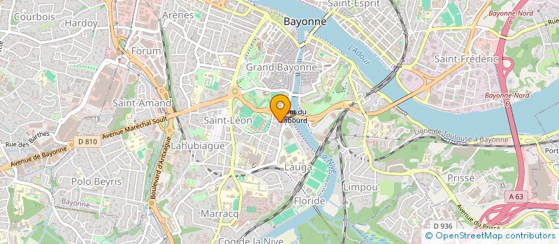 localisation de l'entreprise MONCASER FRANCE à BAYONNE