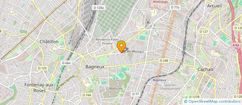 localisation de l'entreprise MONCEAU à BAGNEUX