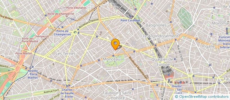 localisation de l'entreprise MONCEAU AUTOMOBILE PARIS  PARIS