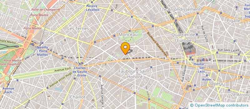 localisation de l'entreprise MONCEAU CONSEIL EN STRATEGIE D'ENTREPRISE  PARIS