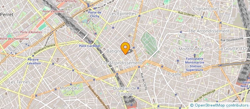 localisation de l'entreprise MONCEAU DIFFUSION à PARIS