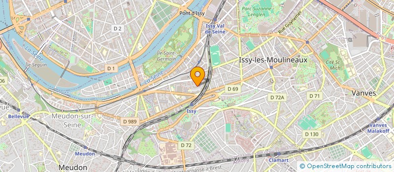 localisation de l'entreprise MONCEAU FLEURS DEVELOPPEMENT à ISSY-LES-MOULINEAUX