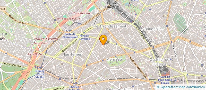 localisation de l'entreprise MONCEAU FRUITS à PARIS