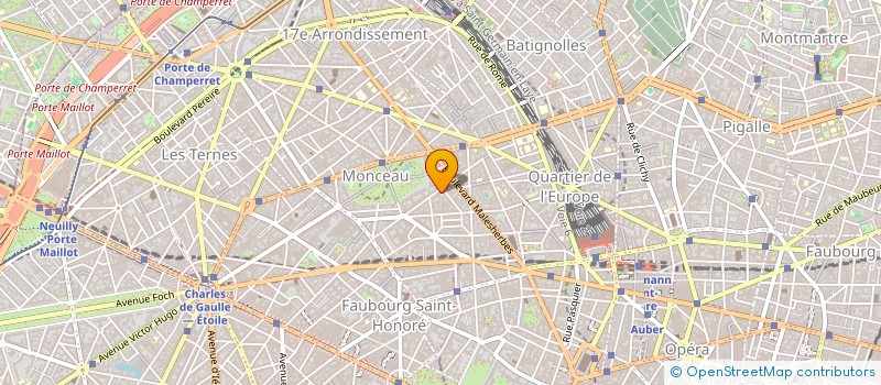 localisation de l'entreprise MONCEAU INVEST  PARIS