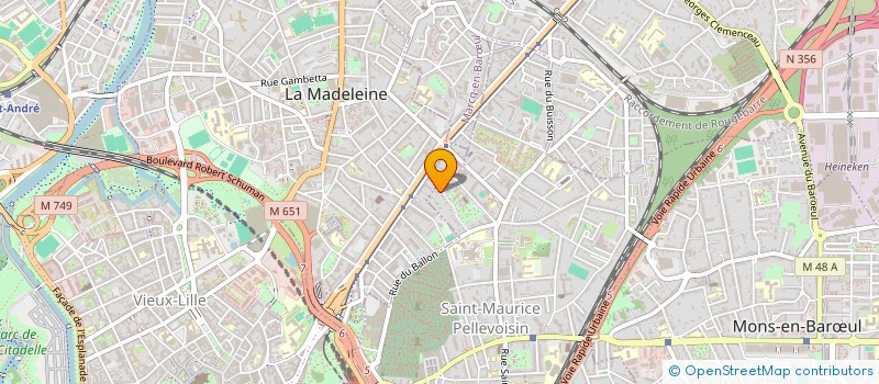 localisation de l'entreprise MONCEAU INVESTISSEMENTS à LILLE