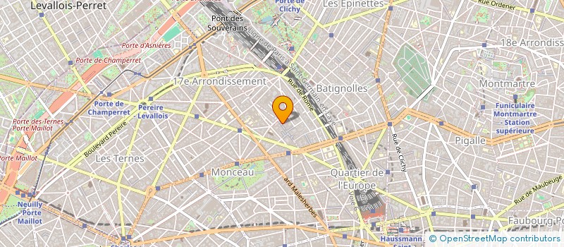 localisation de l'entreprise MONCEAU ORGANISATION  PARIS