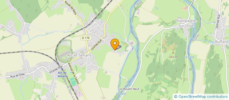 localisation de l'entreprise MONCEAU PARACHINI  ARC-ET-SENANS