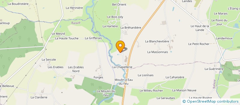 localisation de l'entreprise MONCEAU PLANCHAIS  CHATILLON-EN-VENDELAIS