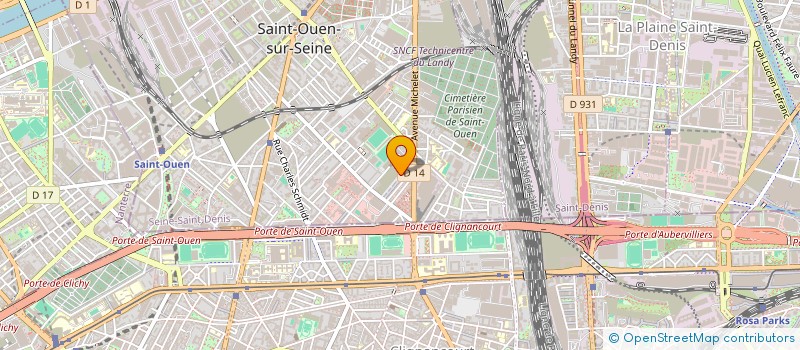 localisation de l'entreprise MONCEAU PRO BAT à SAINT-OUEN-SUR-SEINE