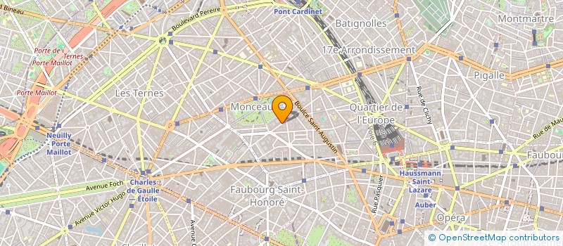 localisation de l'entreprise MONCEAU SECRETARIAT  PARIS