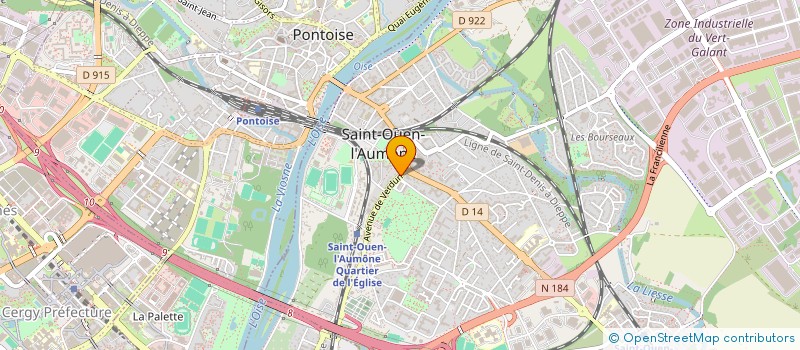 localisation de l'entreprise MONCEF COIFFURE à SAINT-OUEN-L'AUMONE