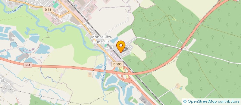 localisation de l'entreprise MONCEL OXYGENE  MONCEL-LES-LUNEVILLE