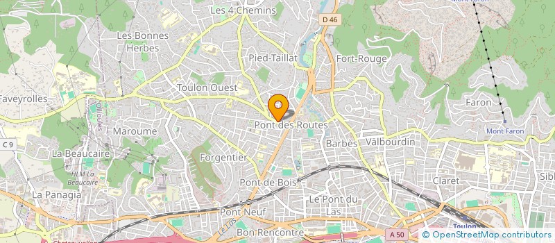 localisation de l'entreprise MONCERE GARDE D'ENFANTS à TOULON