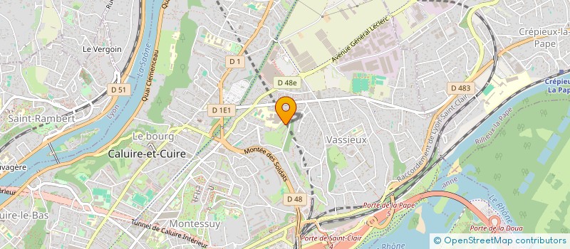 localisation de l'entreprise MONCHABLA  CALUIRE-ET-CUIRE