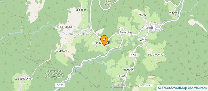 localisation de l'entreprise MONCHARMONT  GRANDRIF