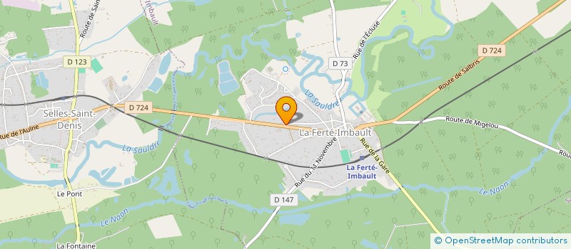localisation de l'entreprise MONCHATRE QUENTIN  LA FERTE-IMBAULT