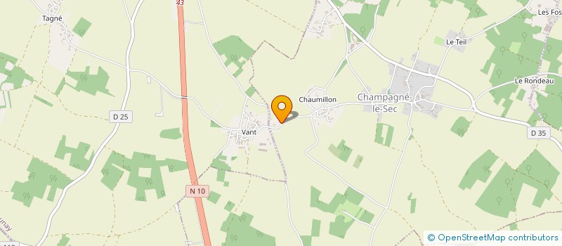 localisation de l'entreprise MONCHES & CO  CHAMPAGNE-LE-SEC