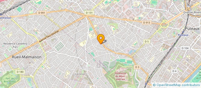 localisation de l'entreprise MONCHEVAL  NANTERRE