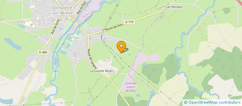 localisation de l'entreprise MONCHY à DOMPIERRE-SUR-BESBRE