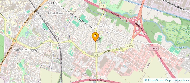 localisation de l'entreprise MONCLAUX  CORMONTREUIL