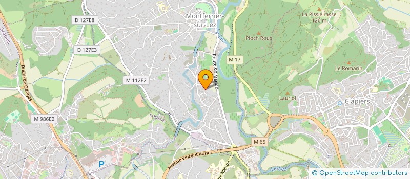 localisation de l'entreprise MONCOEUR  MONTFERRIER-SUR-LEZ