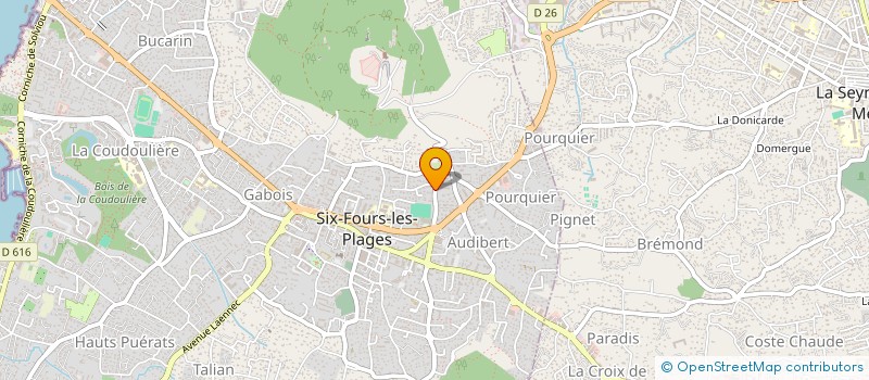 localisation de l'entreprise MONCONCERT à SIX-FOURS-LES-PLAGES