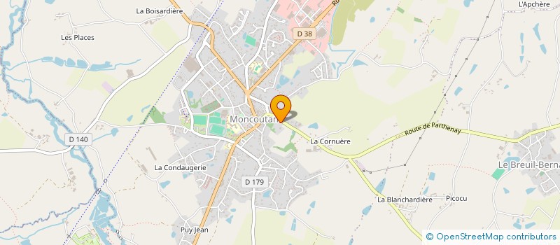 localisation de l'entreprise MONCOU D'TRUELLE à MONCOUTANT-SUR-SEVRE