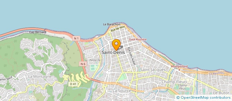 localisation de l'entreprise MONCOURTIER.COM à SAINT-DENIS