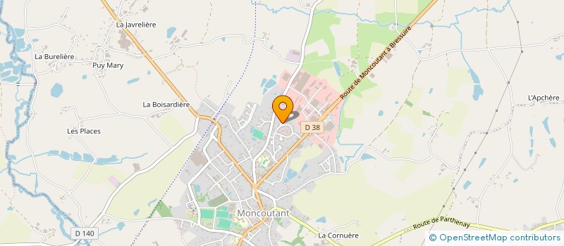 localisation de l'entreprise MONCOUTANT SANS FRONTIERES  MONCOUTANT-SUR-SEVRE