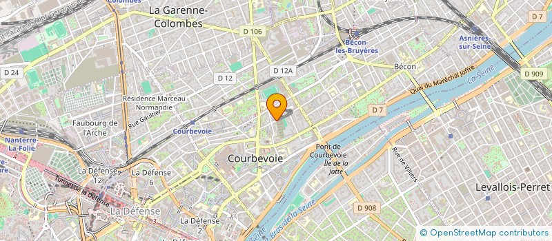 localisation de l'entreprise MONCREDIT.COM à COURBEVOIE