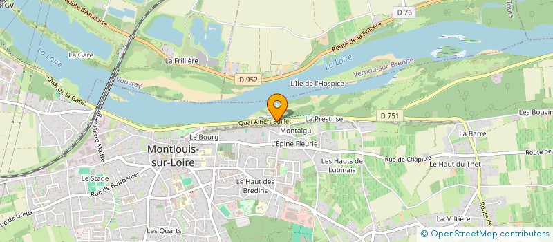 localisation de l'entreprise MONCREW  MONTLOUIS-SUR-LOIRE