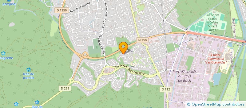 localisation de l'entreprise MOND'MENUISERIE à LA TESTE-DE-BUCH
