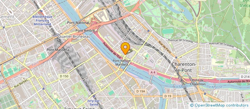 localisation de l'entreprise MONDA TRANSPORT  CHARENTON-LE-PONT