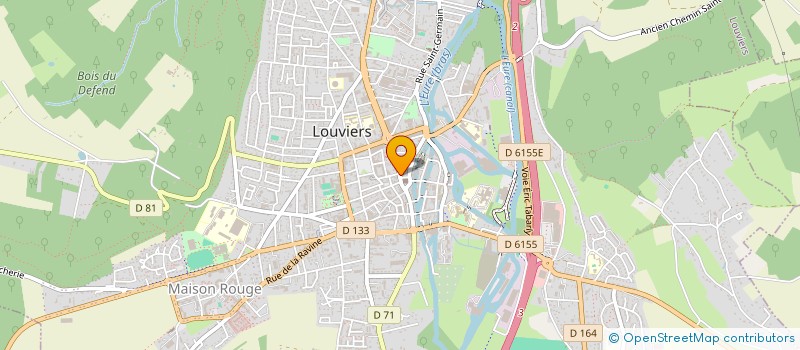 localisation de l'entreprise MONDAN BUREAUTIQUE à LOUVIERS