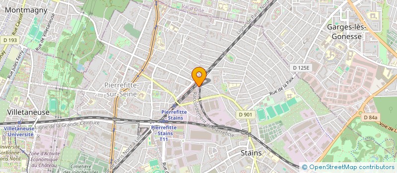 localisation de l'entreprise MONDE DE L'IMAGE  PIERREFITTE-SUR-SEINE