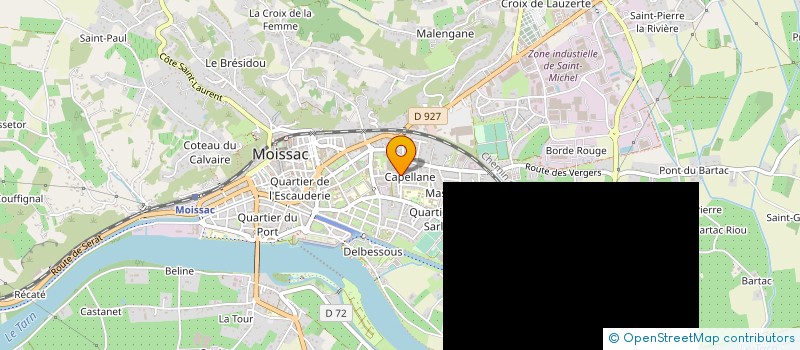 localisation de l'entreprise MONDE DU TELECOM  MOISSAC