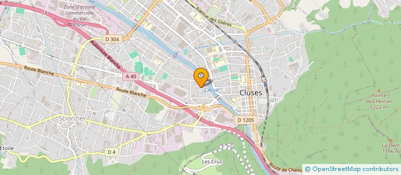 localisation de l'entreprise MONDE ELEC  CLUSES