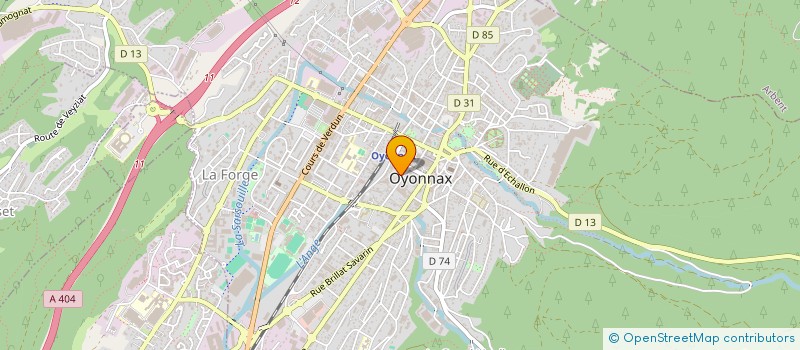 localisation de l'entreprise MONDE SANS FRONTIERES à OYONNAX