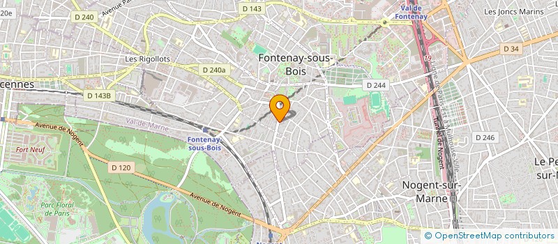 localisation de l'entreprise MONDECAFES à FONTENAY-SOUS-BOIS