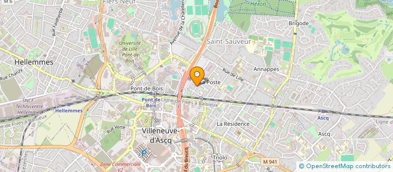localisation de l'entreprise MONDECO à VILLENEUVE-D'ASCQ