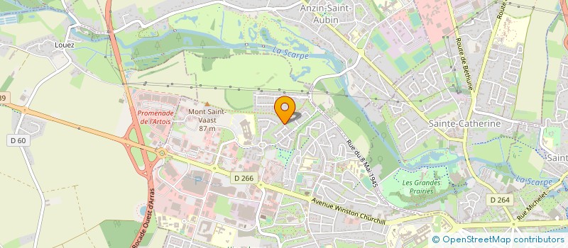 localisation de l'entreprise MONDEMO à ARRAS