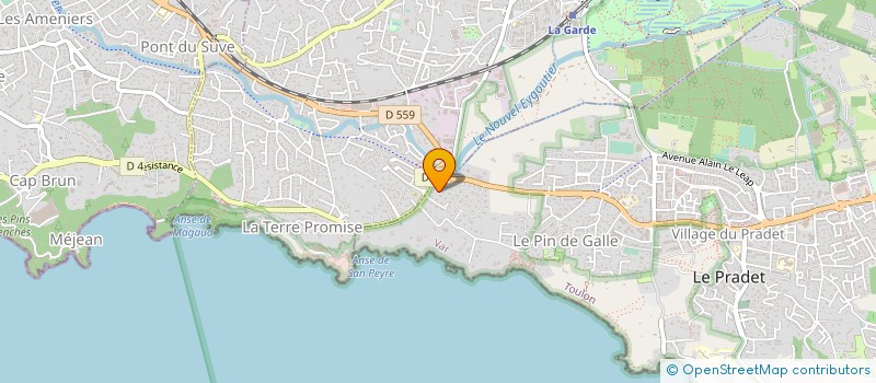 localisation de l'entreprise MONDES REELS  LE PRADET