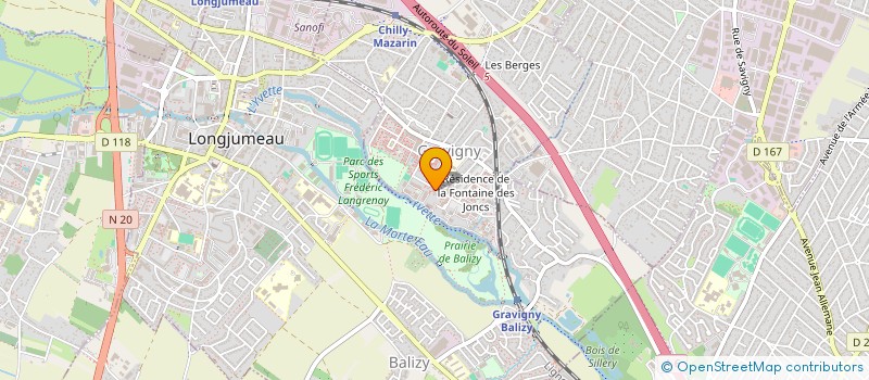 localisation de l'entreprise MONDESTIN JEUNESSE AUTONOME  CHILLY-MAZARIN