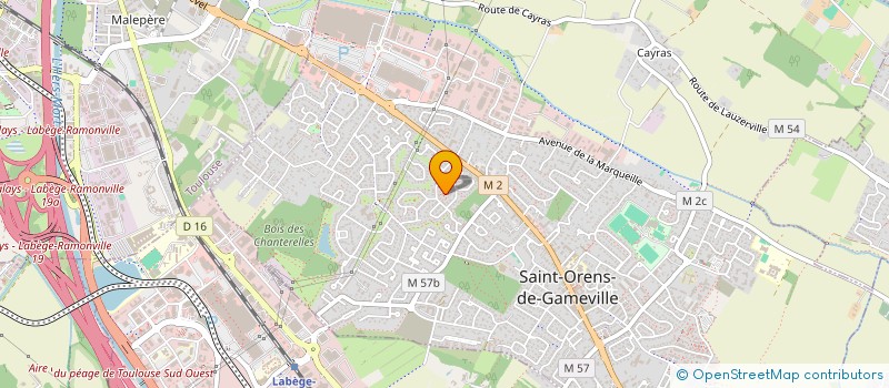 localisation de l'entreprise MONDET  SAINT-ORENS-DE-GAMEVILLE