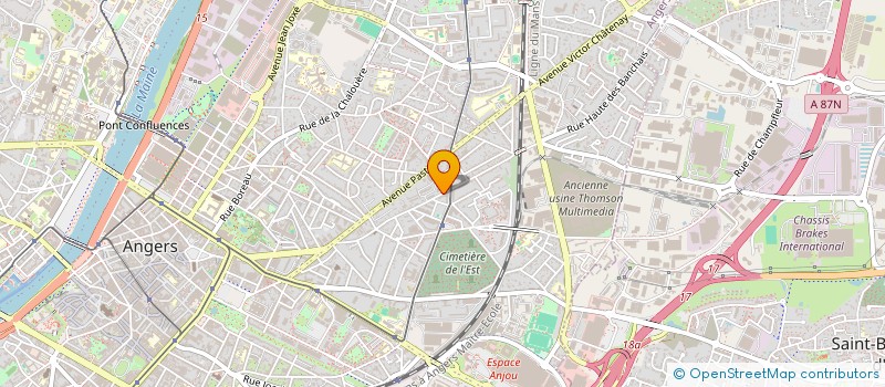 localisation de l'entreprise MONDET BOULENGER INDIVISION à ANGERS